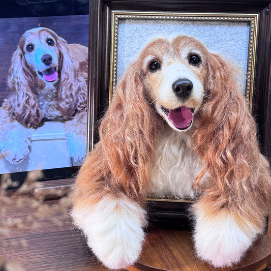 Framed Half-Body Dog Portrait